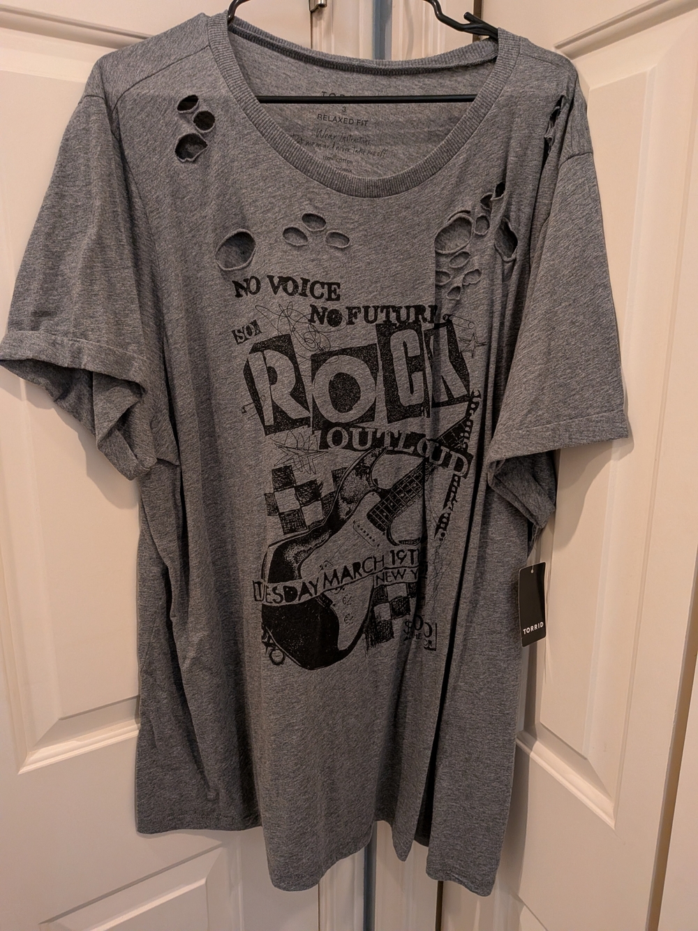 torrid Heather Grey Graphic Tee - Plus 3X